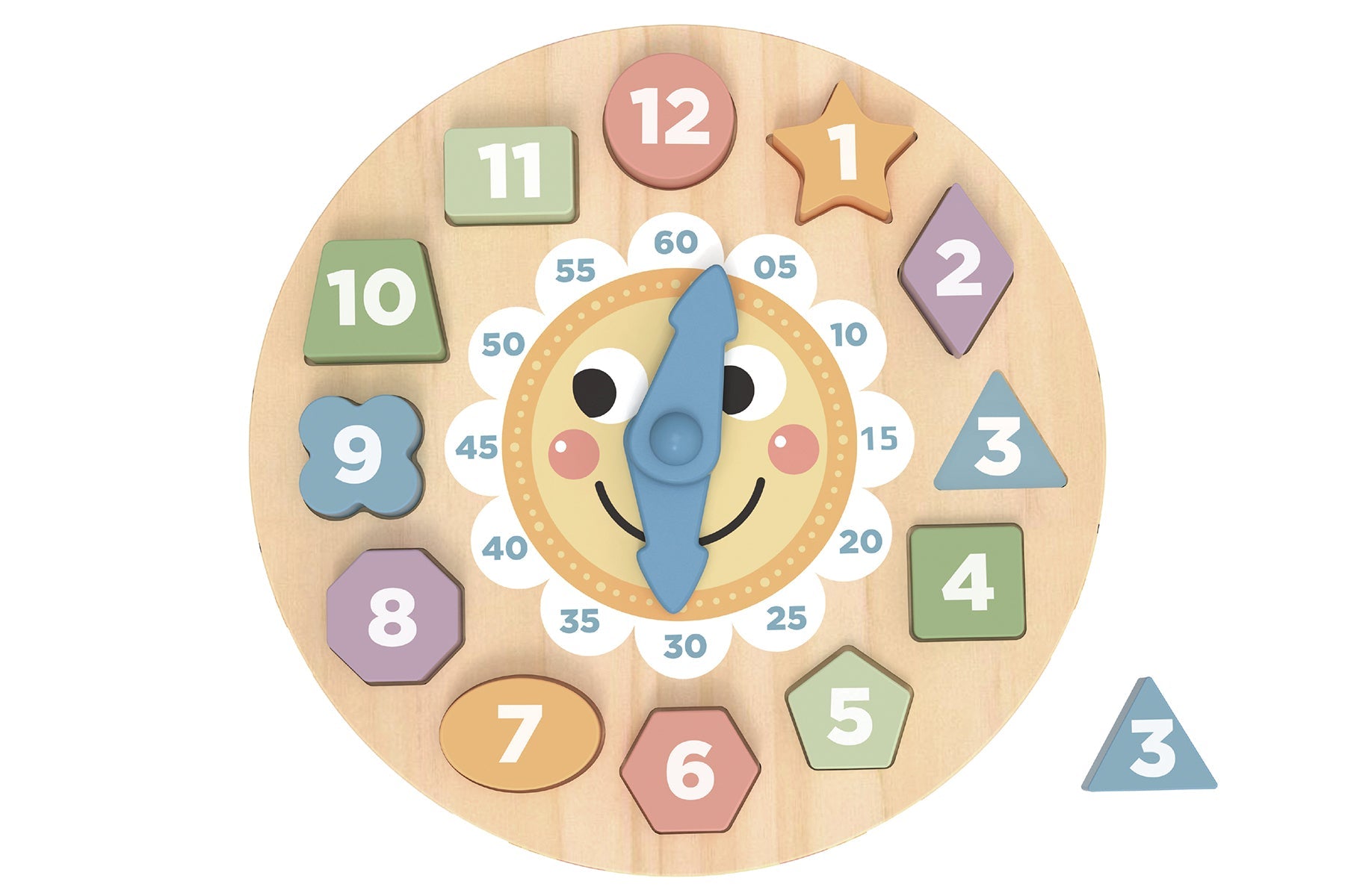 MY FOREST FRIENDS WOODEN CLOCK SHAPE SORTER PUZZLE - Bamboo Sprout